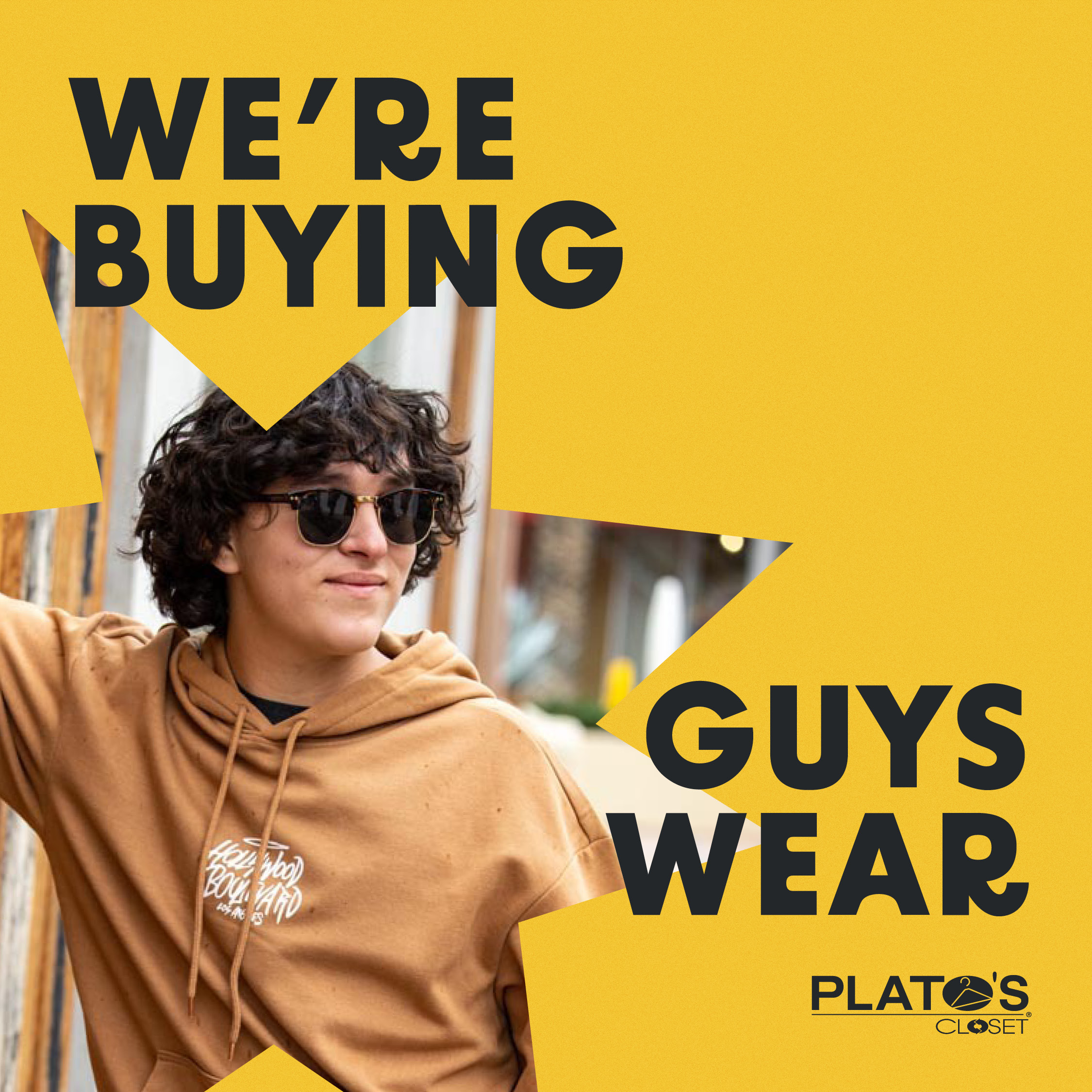 We're Buying Guys Wear!